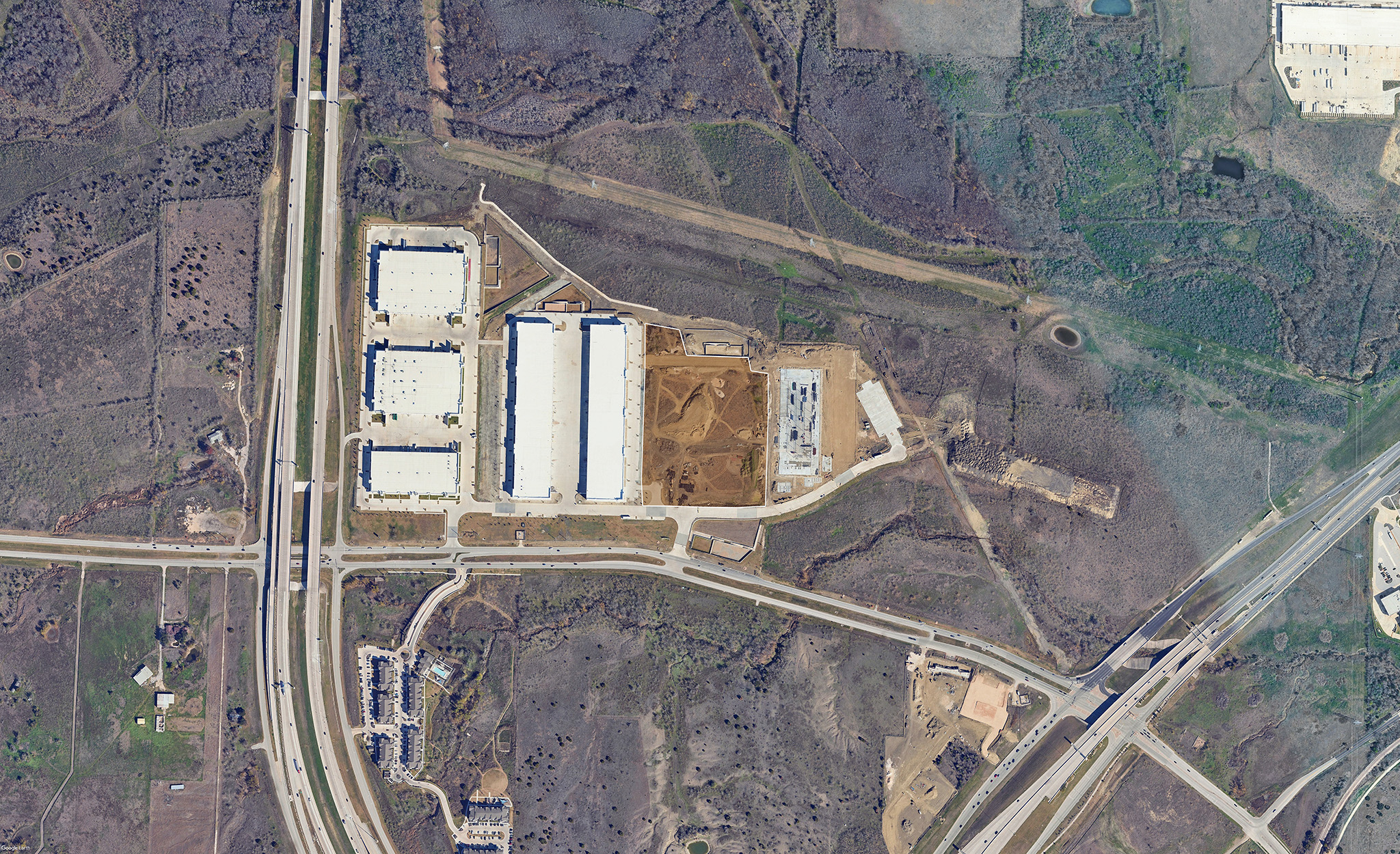 Aerial view of Austin, TX site