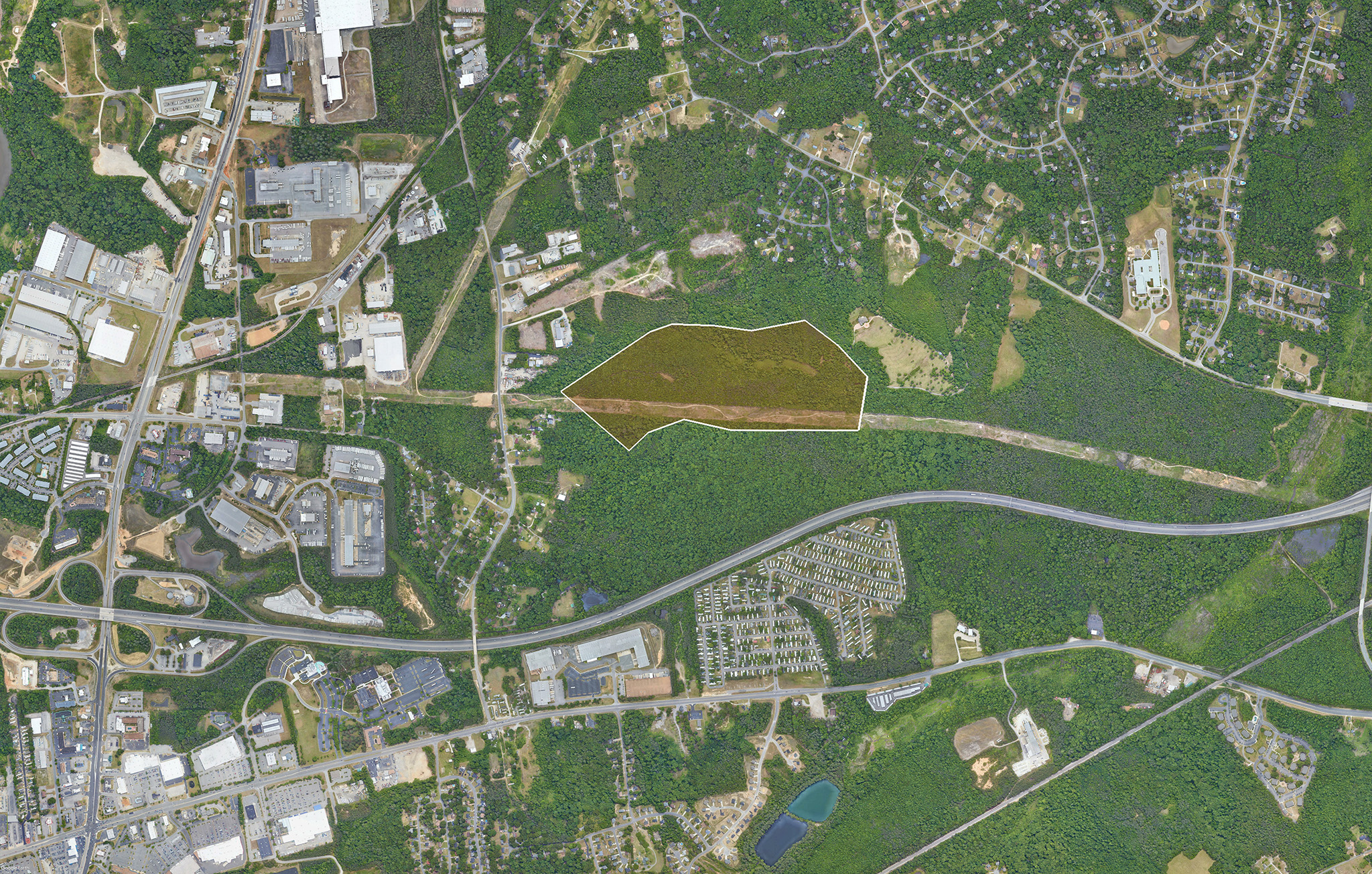 Aerial view of Chester, VA site